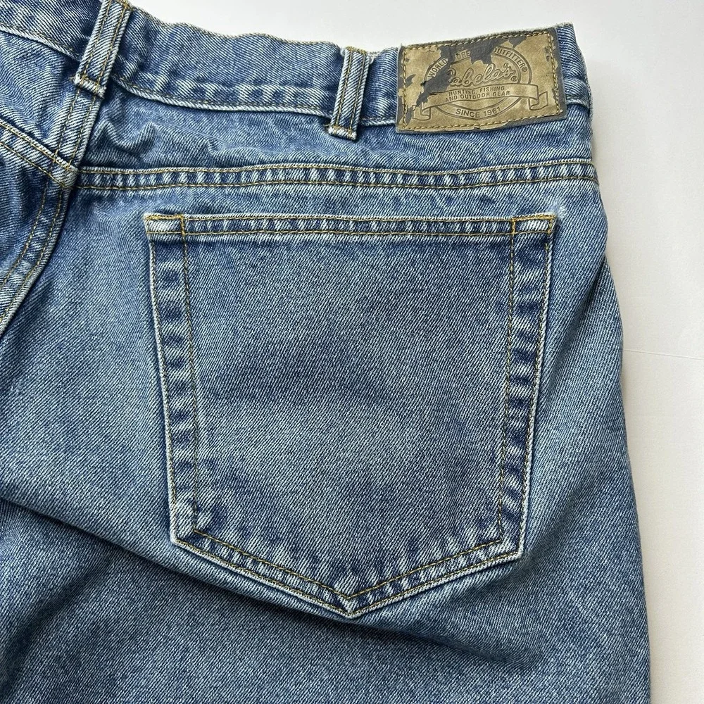 VTG Cabela's Roughneck Upland Brush Guard Blue Jeans 38 Reg Men's Size 38x30 Y2K